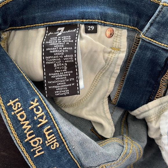 7 For All Mankind High Waist Slim Kick AU8512005 Mohr Size 29 - Picture 8 of 11